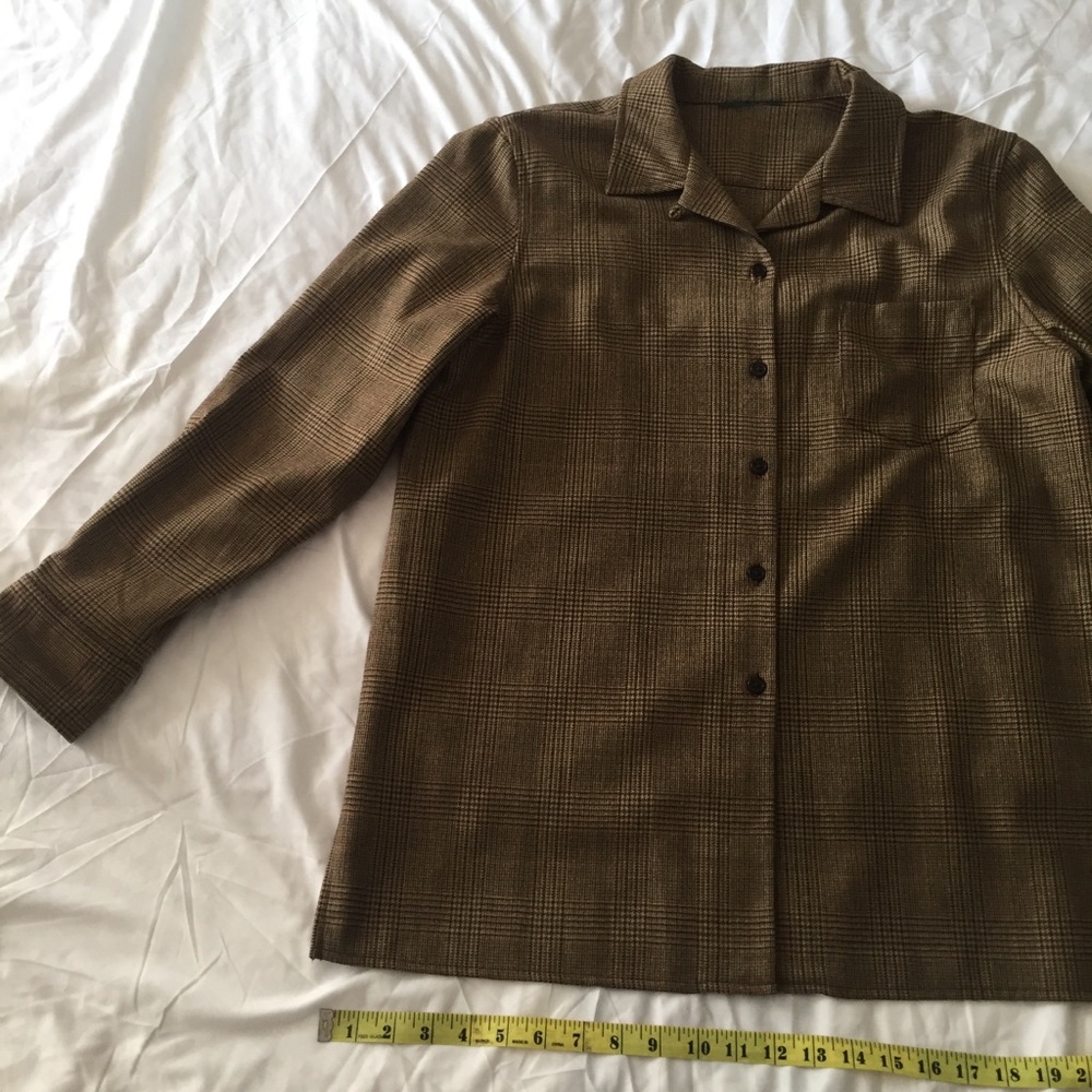 Wool jacket plaid probably LAUREN